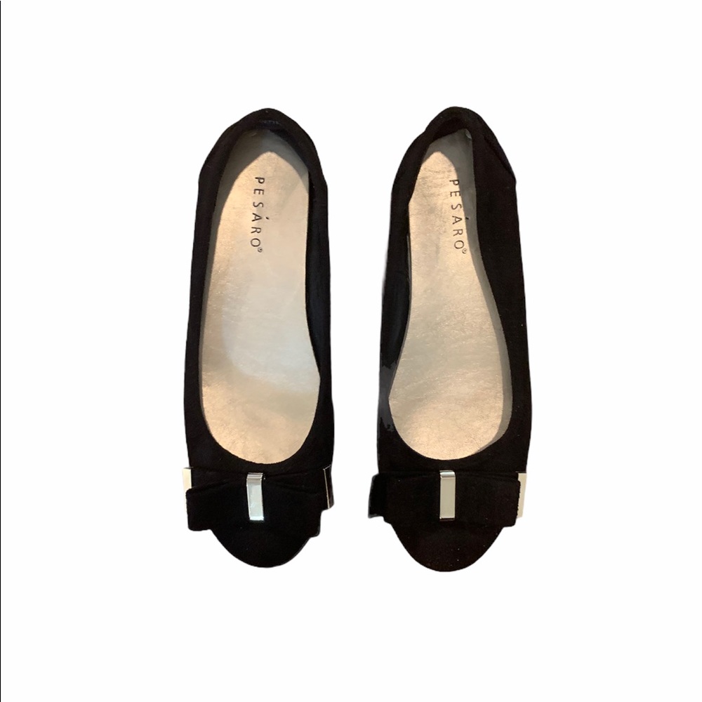 Girls Size 6 black dress flats